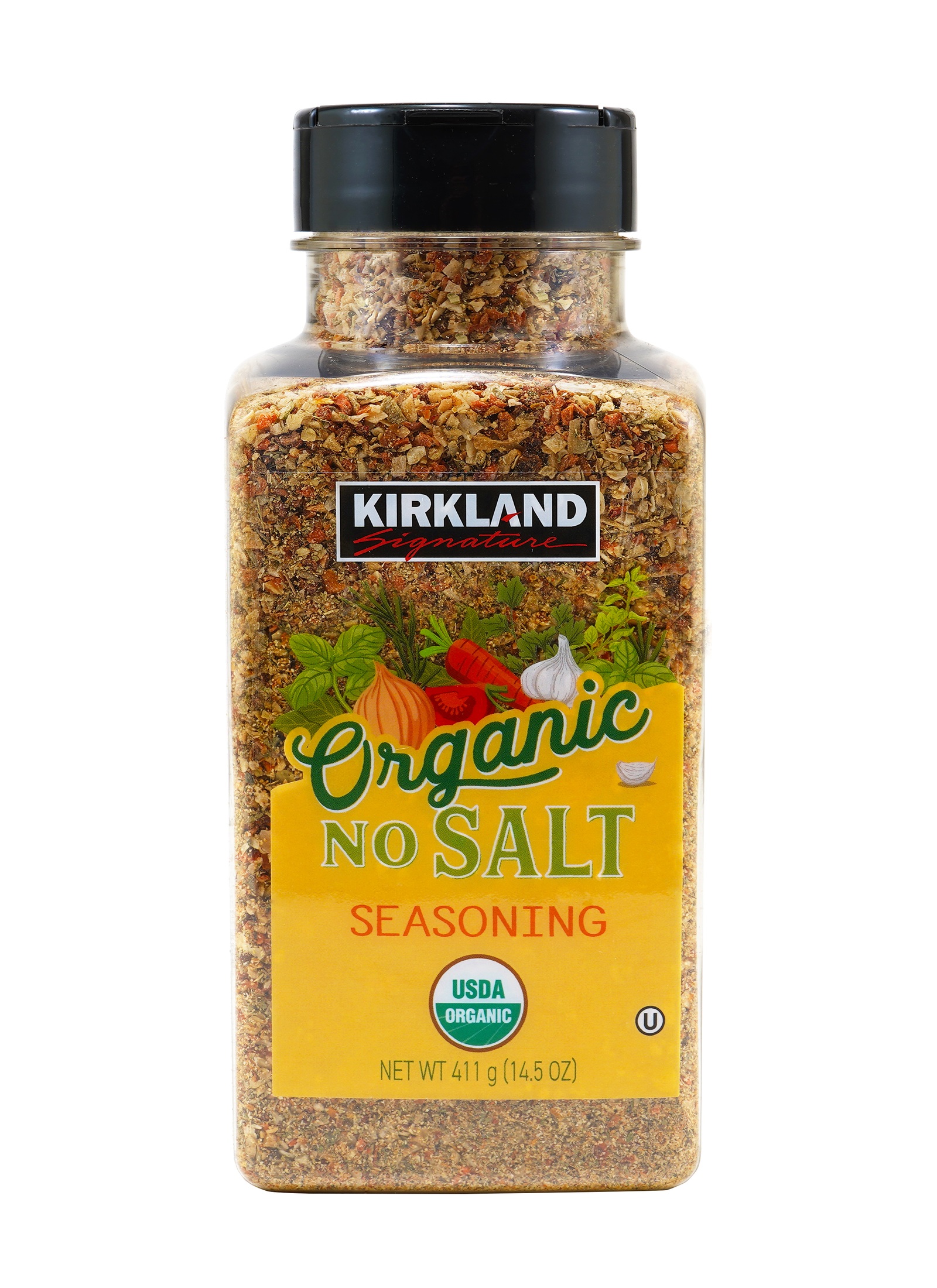 Kirkland Signature organic no-salt seasoning product photography