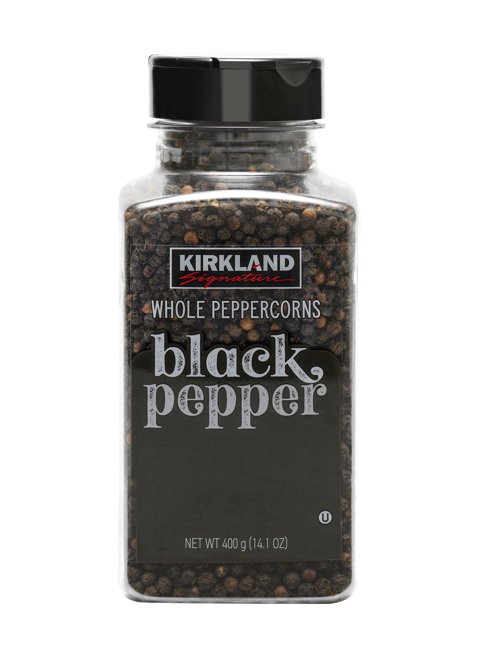 Kirkland Signature whole peppercorns product photography