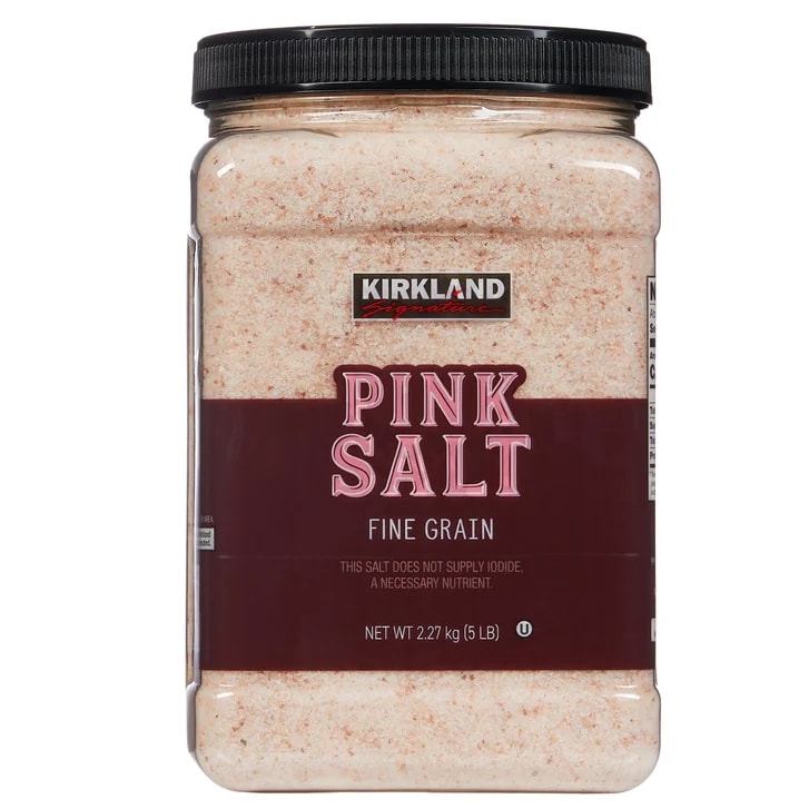 Kirkland Signature fine grain pink salt product photography