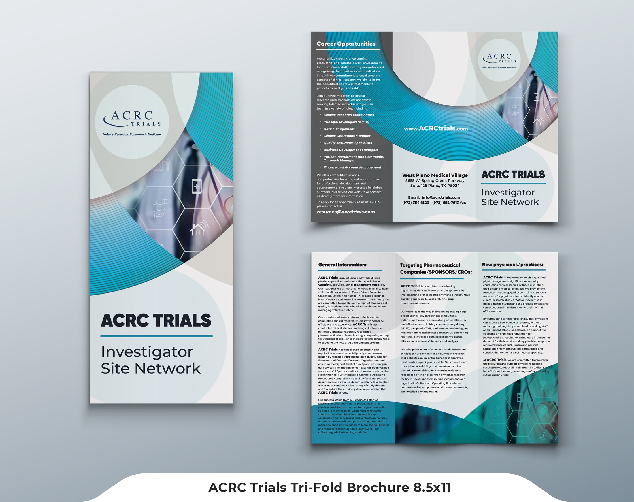 ACRC clinical trials brochure design