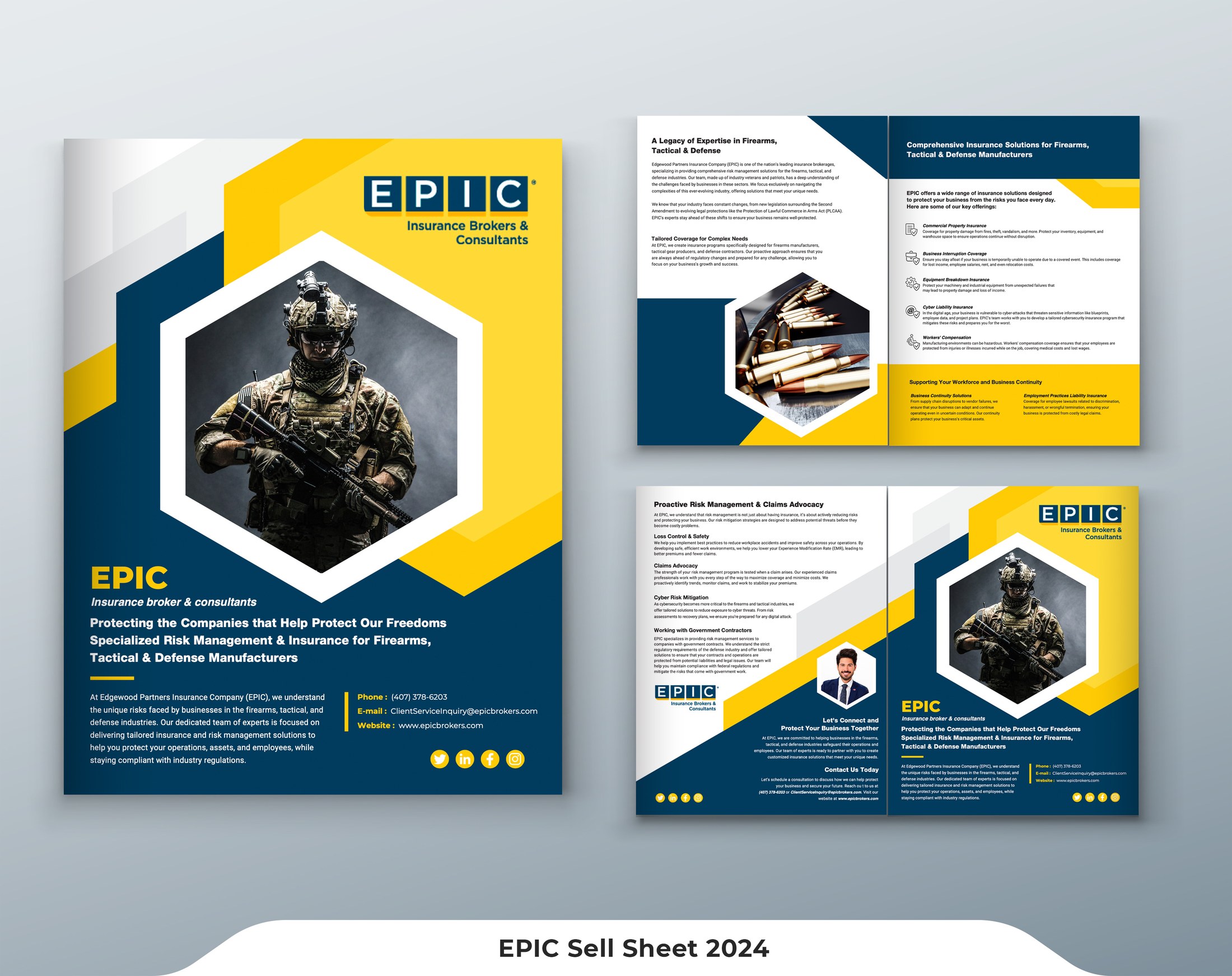 Sales collateral and brochure design preview