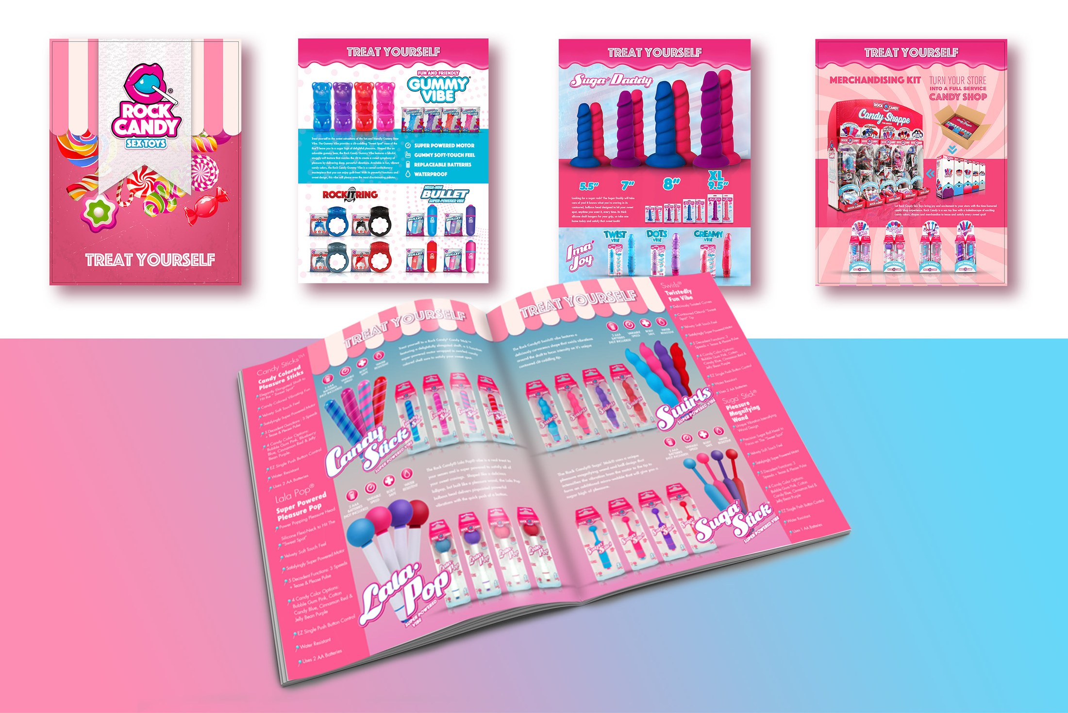 Rock Candy product design and brochure system