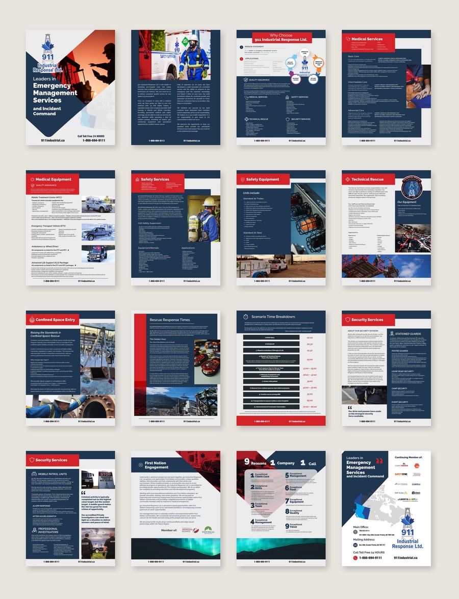 911 Industrial Response sales book page system