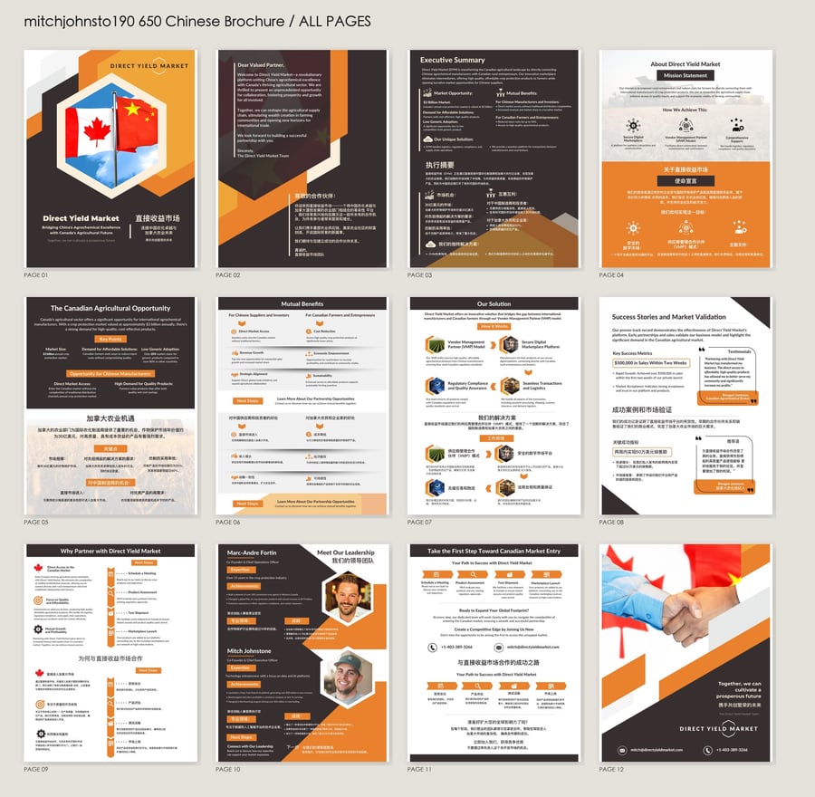 Direct Yield Market booklet page system