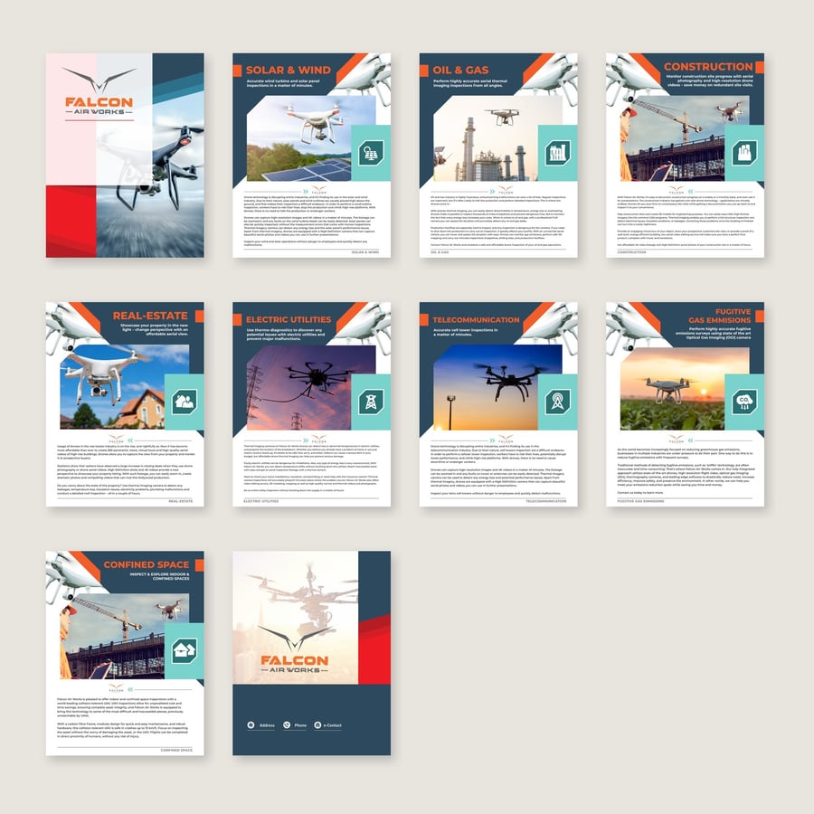 Falcon Air Works complete brochure pages