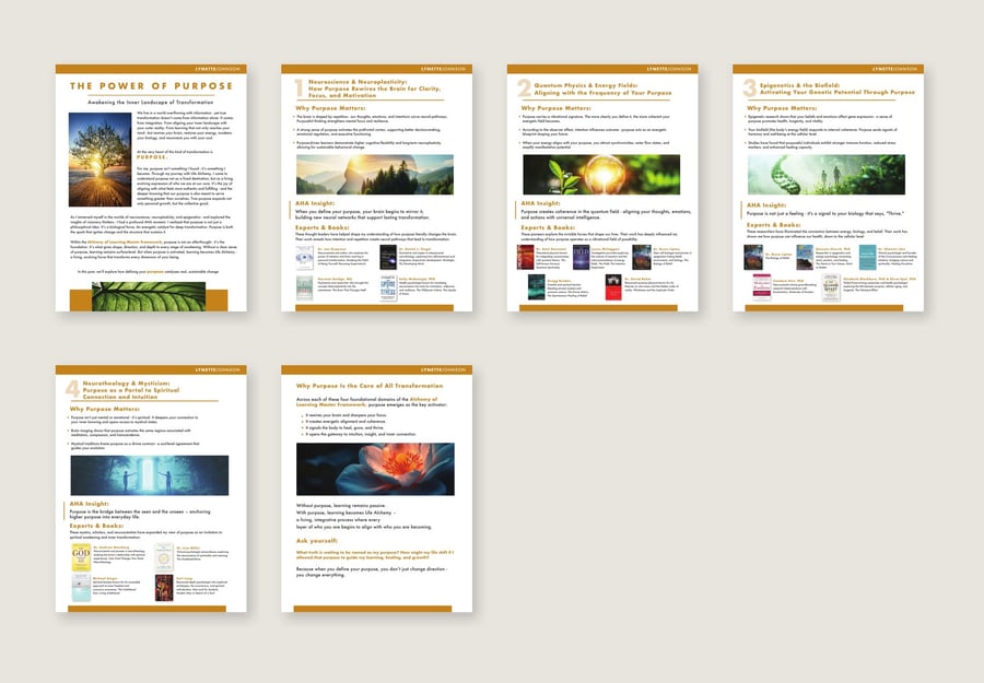 The Power of Purpose complete booklet pages